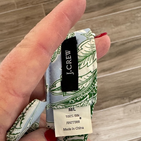 J. Crew M/L Silk Belt - Picture 2 of 3